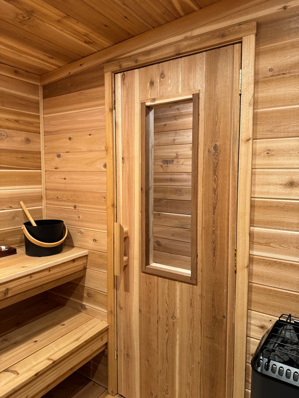 Gallery photos for Custom Compact Sauna with Upgraded Dressing Area in Dassel: Image #2
