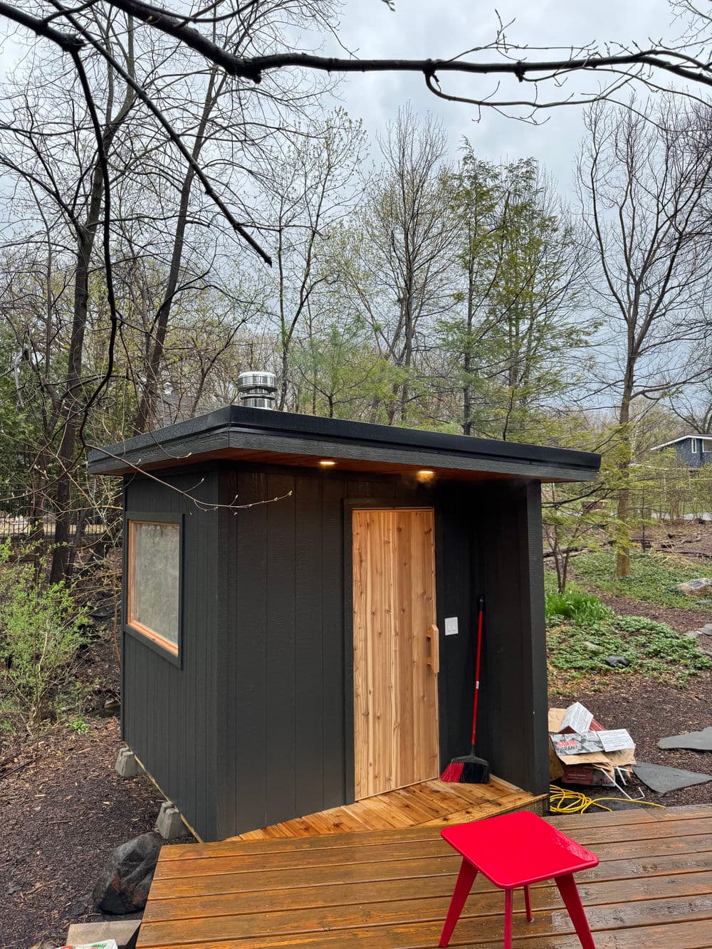 Outdoor Tuli Model with Custom Iki Wood-Fired Heater Integration image