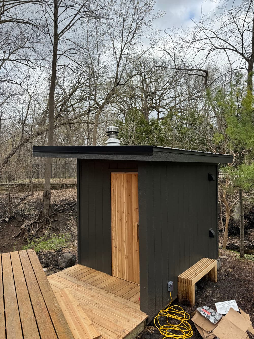 Gallery photos for Outdoor Tuli Model with Custom Iki Wood-Fired Heater Integration: Image #2