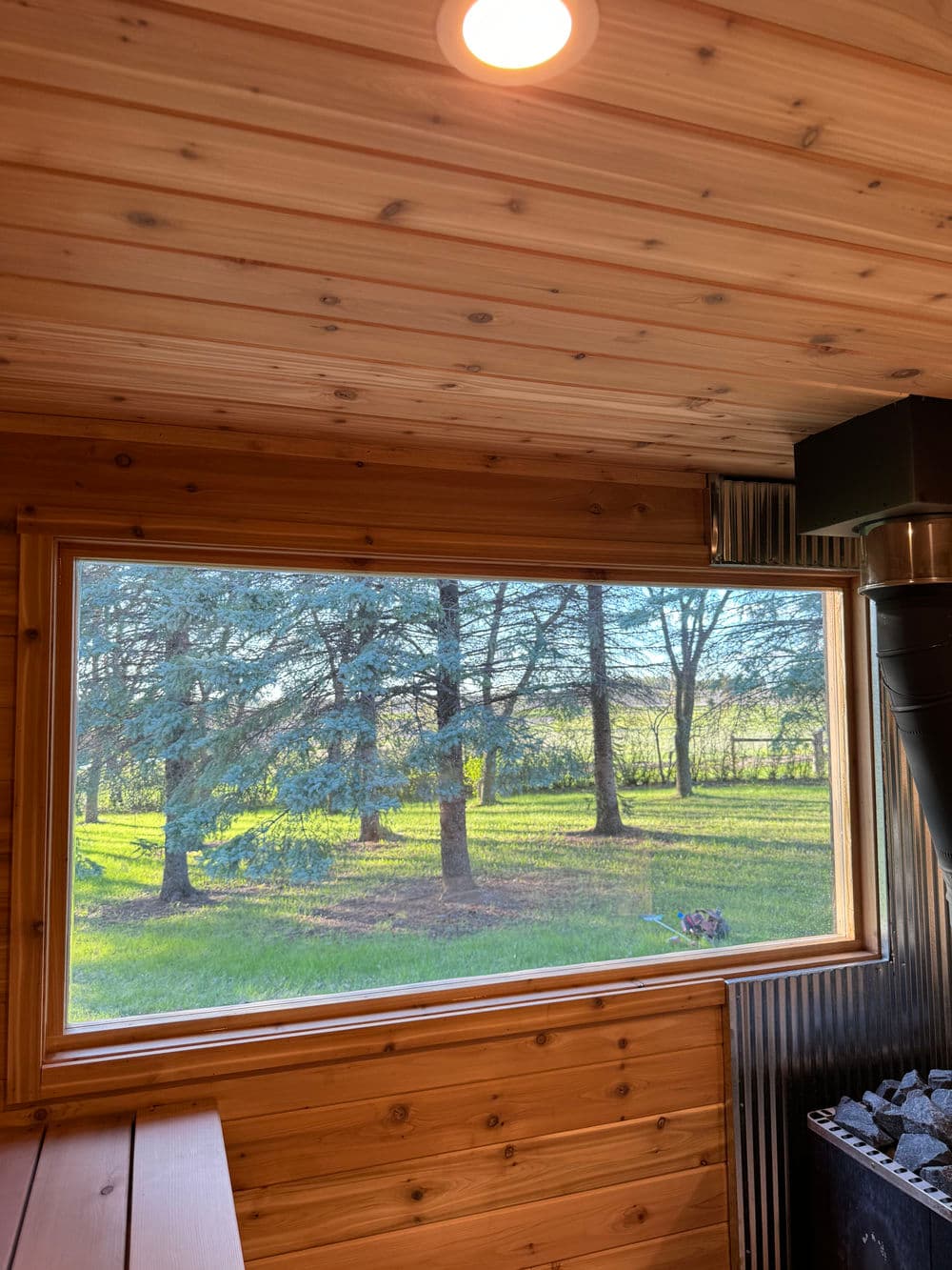 Gallery photos for Custom Northern Steam Sauna Featuring Shou Sugi Ban Cladding in Becker: Image #4