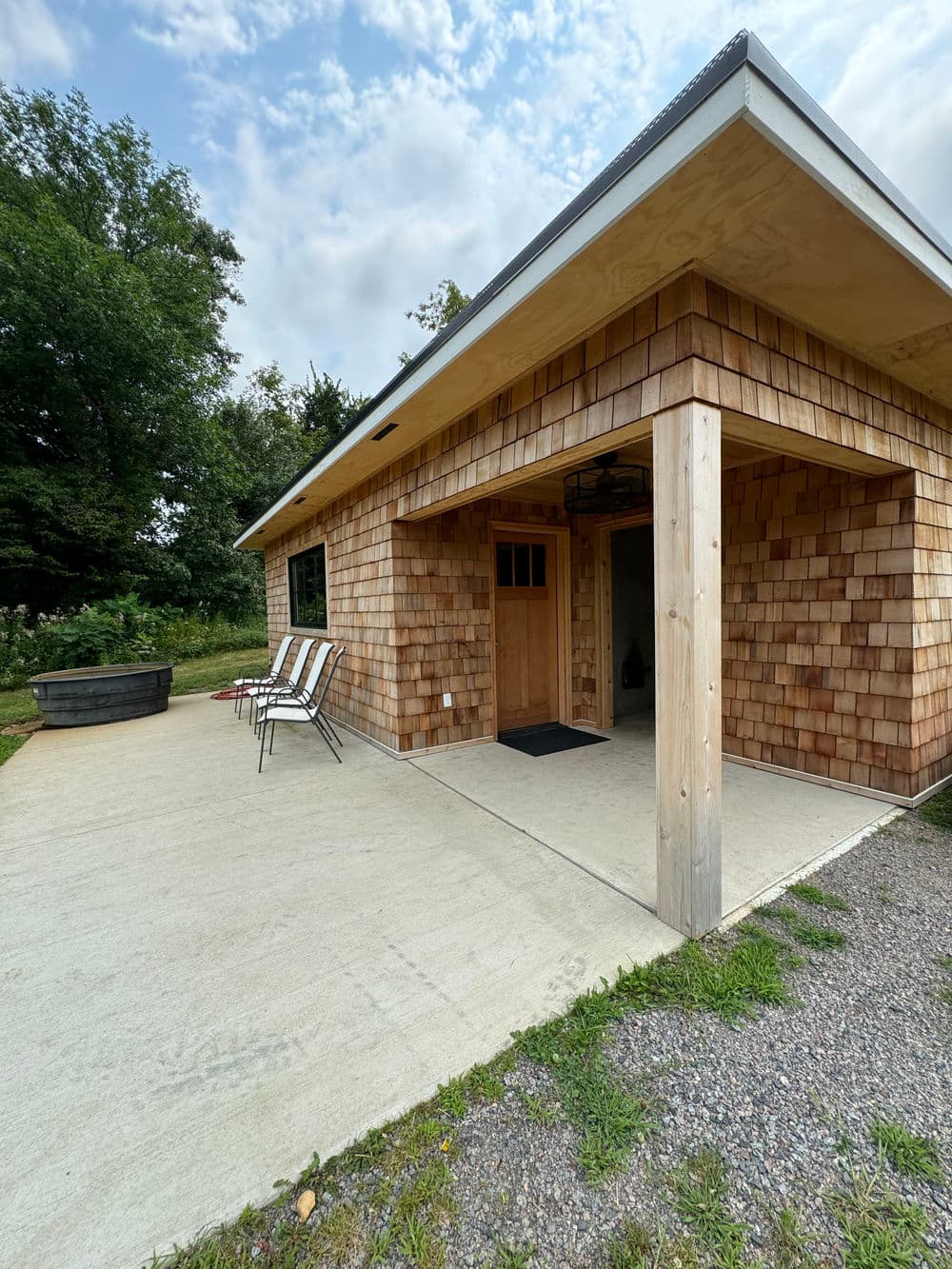 Project Spacious Custom Outdoor Sauna for Gatherings in Maple Lake image