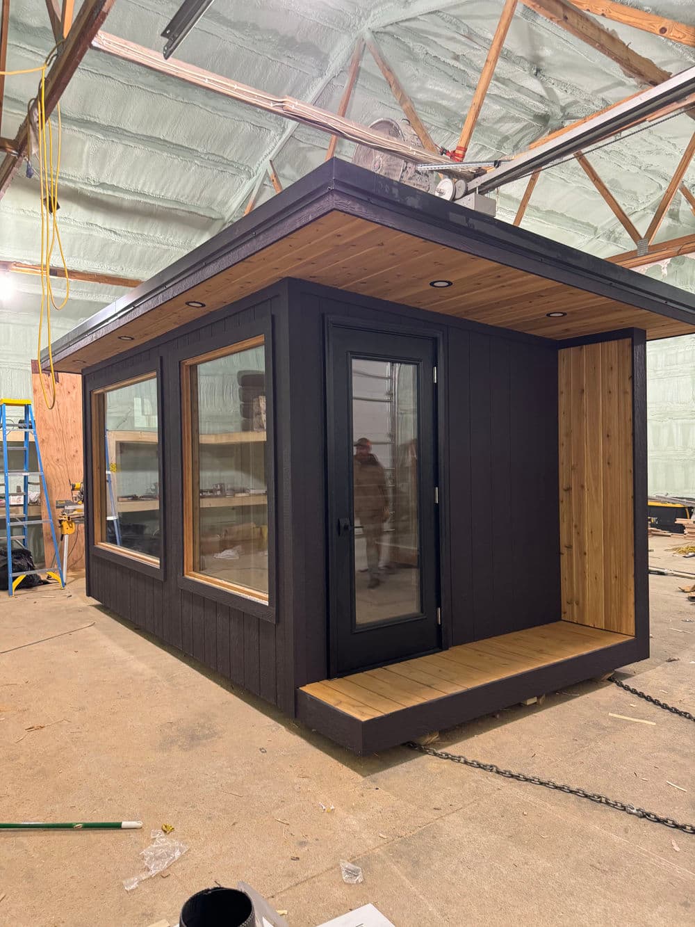 Custom Wood-Fired Sauna Installation in Longville image