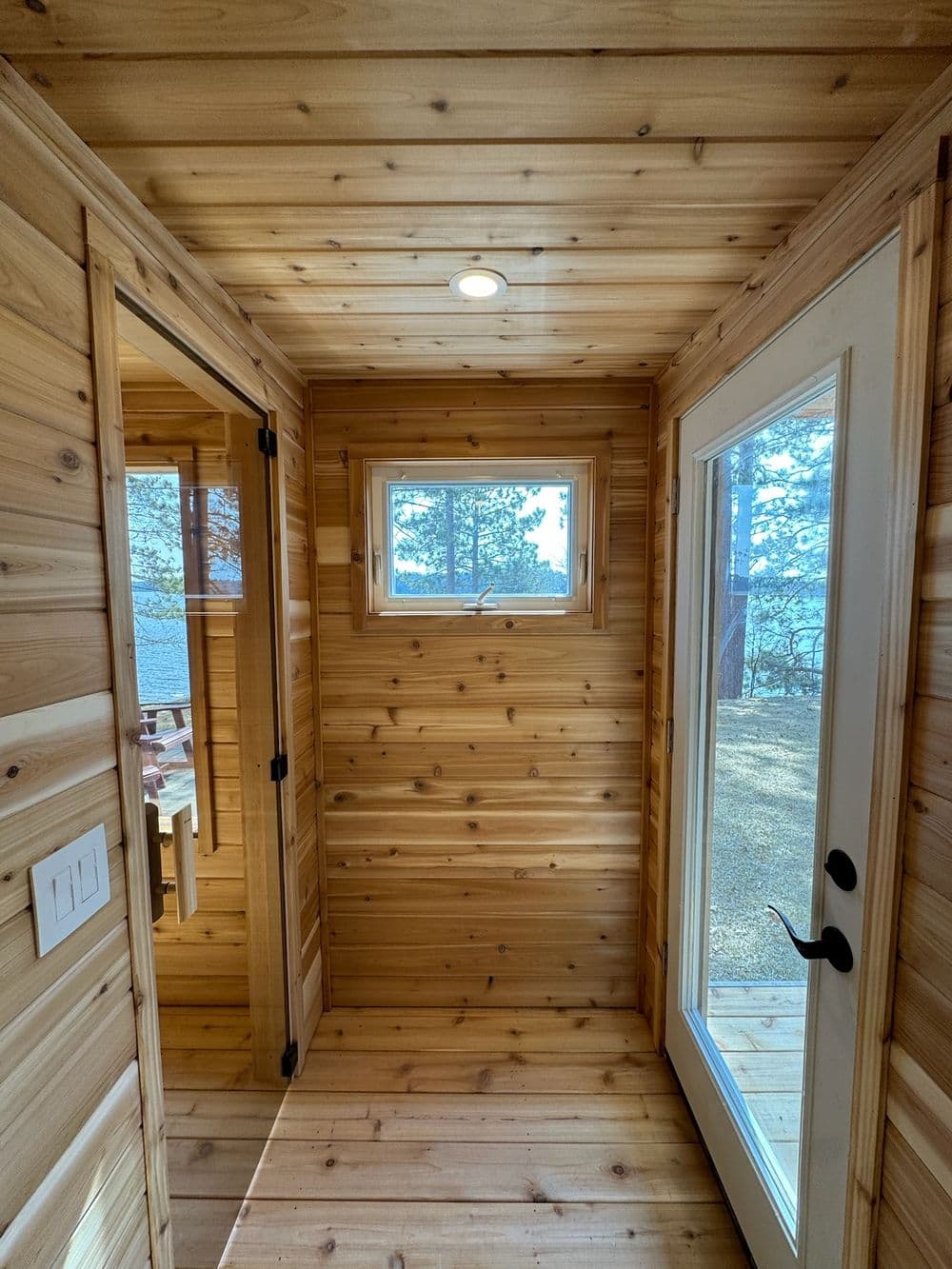 Gallery photos for Custom Lakeside Sauna Build on Lower Eau Claire Lake in Gordon WI: Image #1