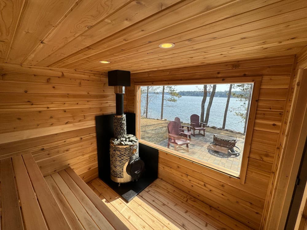 Gallery photos for Custom Lakeside Sauna Build on Lower Eau Claire Lake in Gordon WI: Image #2