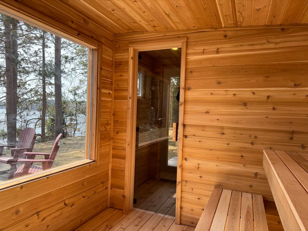 Gallery photos for Custom Lakeside Sauna Build on Lower Eau Claire Lake in Gordon WI: Image #3