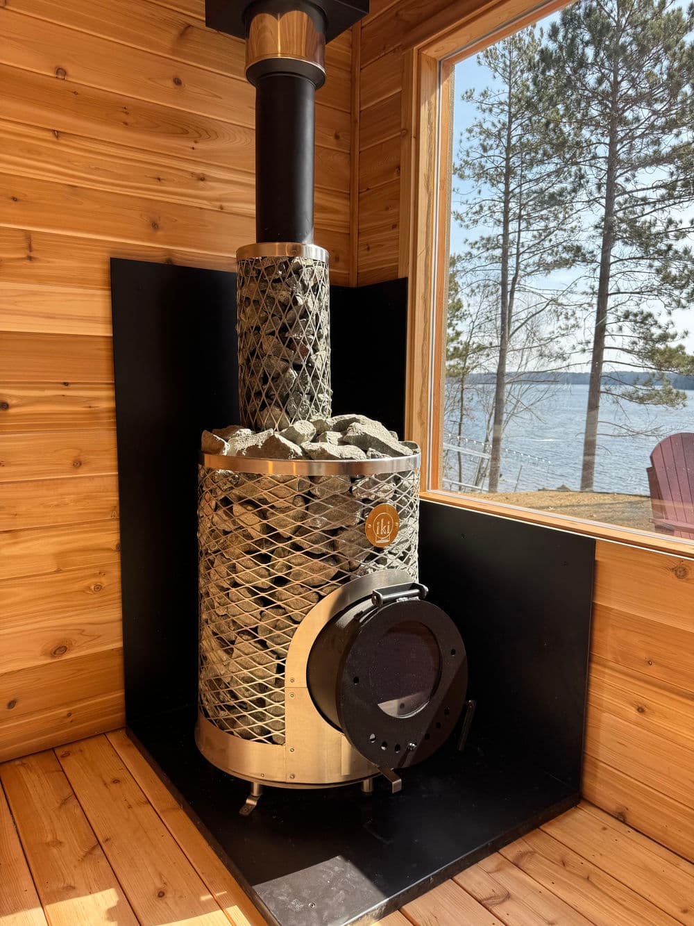 Gallery photos for Custom Lakeside Sauna Build on Lower Eau Claire Lake in Gordon WI: Image #4