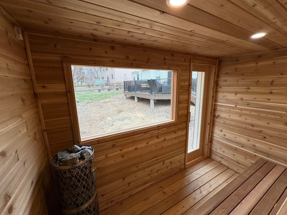Gallery photos for Custom Outdoor Sauna Build in Chanhassen Minnesota: Image #3