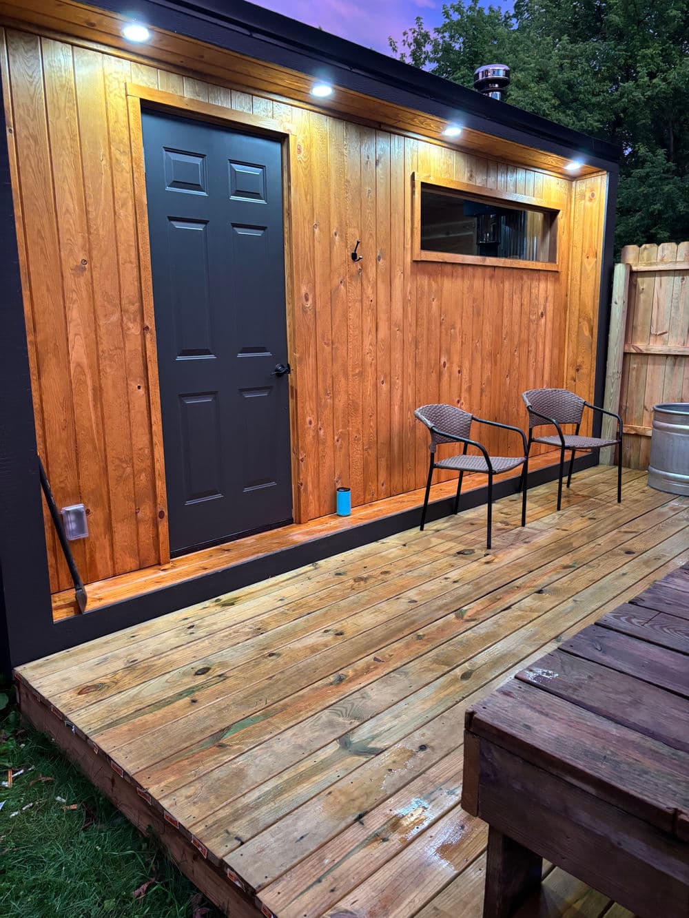 Gallery photos for Custom 8x16 Wood-Fired Backyard Sauna Build in Monticello: Image #1