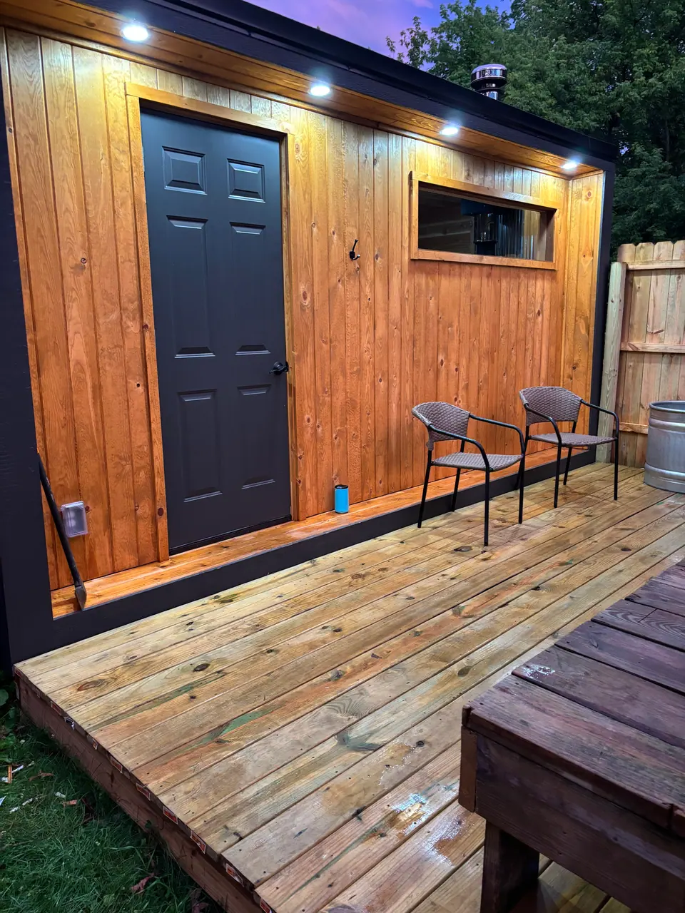 8x16 Wood-Fired Backyard Sauna in Monticello, MN, photo 2 of 4
